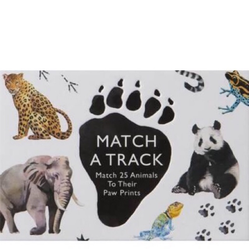 （盒損）動物腳印配對紙卡 match a track