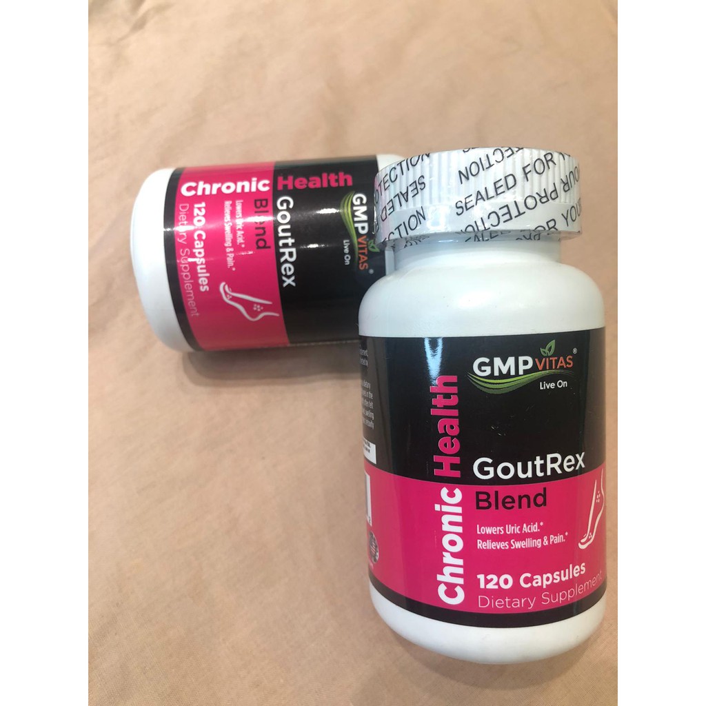 GMP Vitas® GoutRex Blend 120 Capsules 尿酸 痛風 關節 現貨 效期2021.10