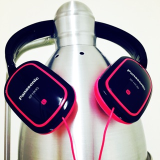 Panasonic RP-HX40 桃紅與黑撞色 輕巧耳機