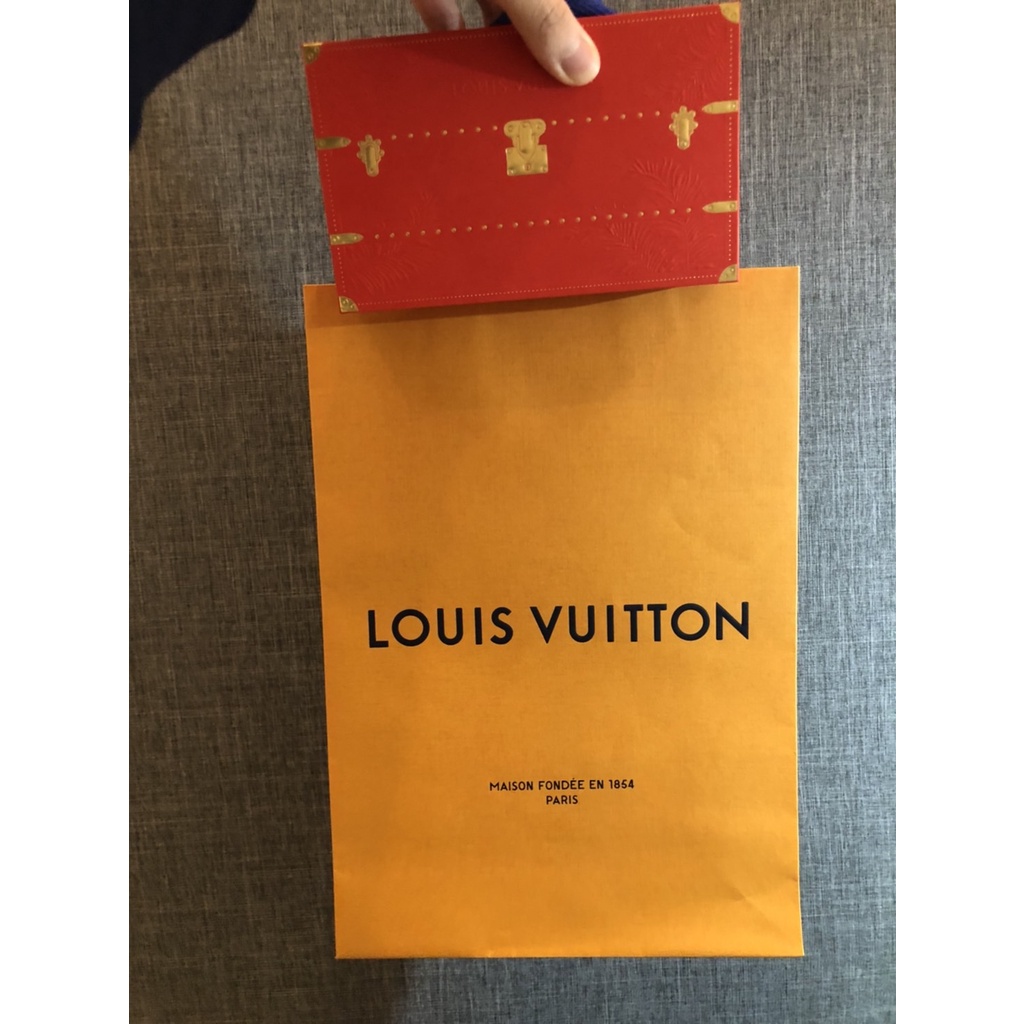 正品LV LOUIS VUITTON路易威登 2022紅包袋 金 紅 (附贈一紙袋 含運