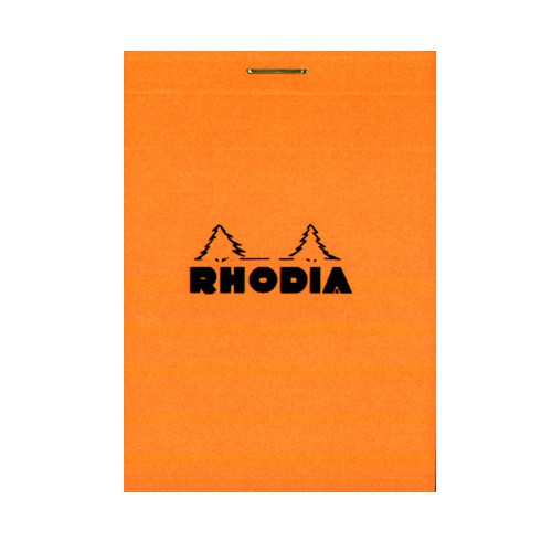 RHODIA Head Stapled Pad筆記本/85X120MM/Orange/Squared eslite誠品