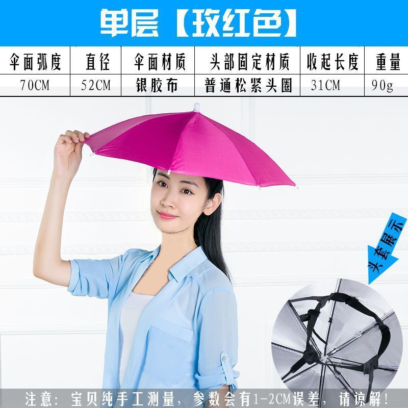 兒童款雨傘帽 雨傘帽 遮陽帽 晴雨傘 遮陽帽傘 遮陽傘 頭戴雨傘 雨傘 帽子傘 釣魚傘