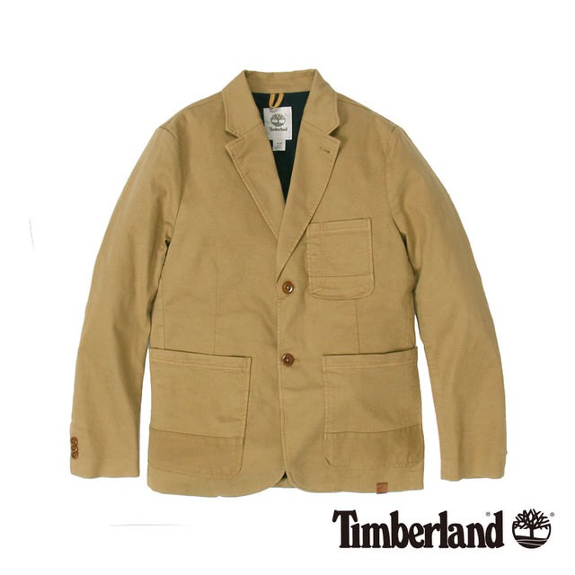 [二手]【Timberland】男款褐色翻領古著西裝外套