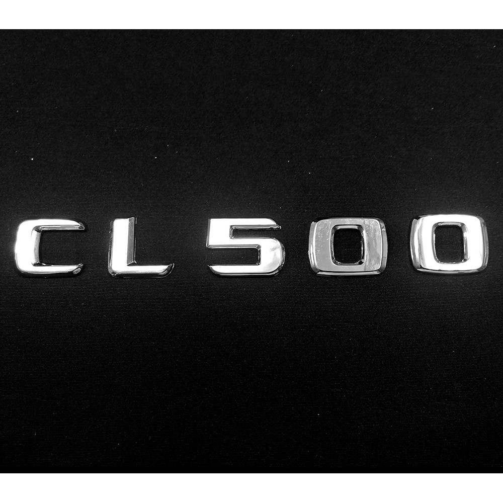 BENZ 賓士  CL500 電鍍銀字貼 鍍鉻字體 後箱字體 車身字體 字體高度28mm