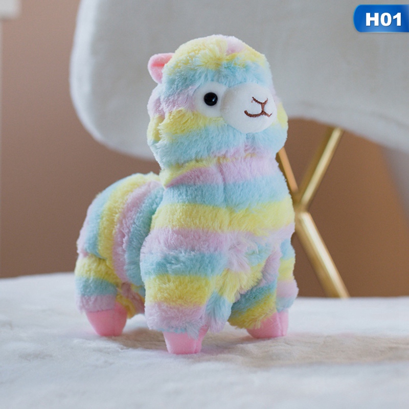 alpacasso rainbow plush alpaca stuffed toy