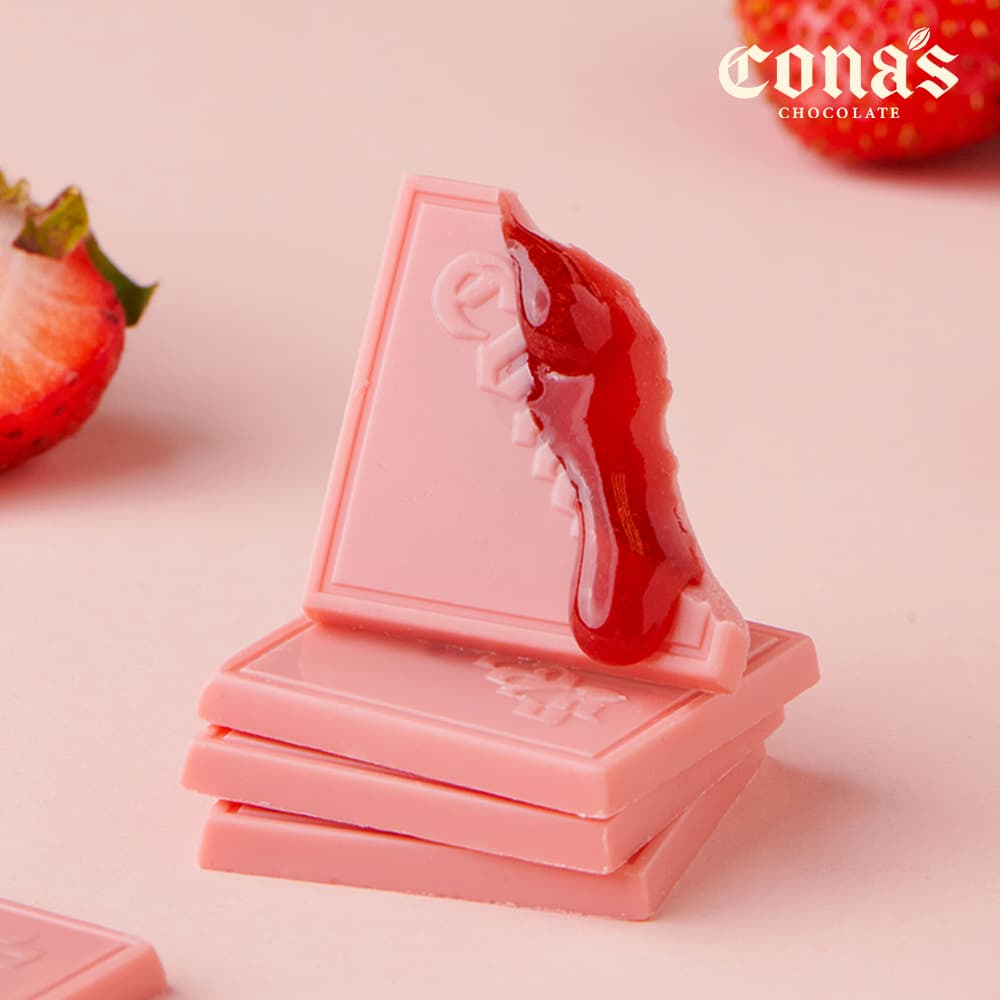 【Cona's】草莓薄片夾心巧克力 (12入/盒) 妮娜巧克力