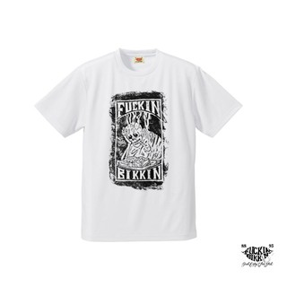 GOODFORIT/ FUCKIN BIKKIN Smoking Skull 復古毒瓶死神短袖上衣