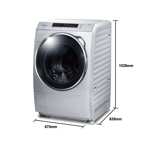 ［展示機出清，售完為止］Panasonic國際牌14公斤滾筒洗衣機NA-V158DW