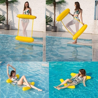 充氣休閒椅浮排充氣水浮吊床浮椅水浮床