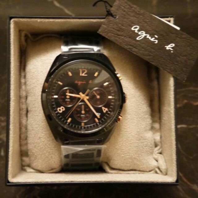 現貨 全新agnes B機械錶bt3005x1 石英機芯不鏽鋼強化鏡面日常生活用強化防水 10氣壓 蝦皮購物