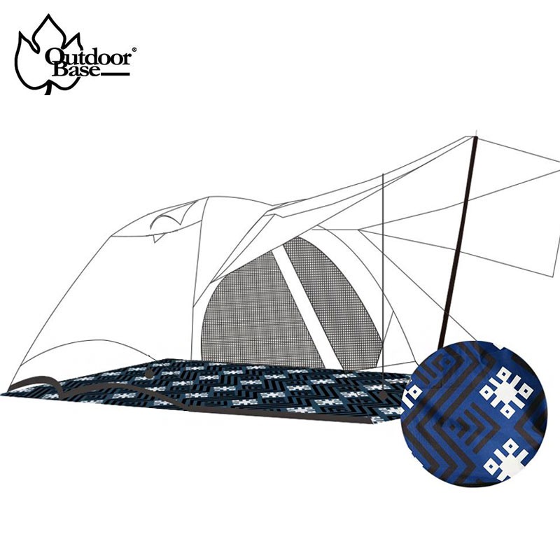【大山野營-露營趣】Outdoorbase 23199 彩繪天空地席 270cm帳篷專用 防水地布 防潮墊 露營墊 遊戲
