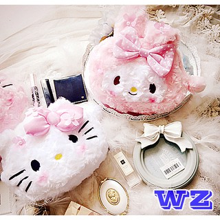 WZ時尚小舖 KITTY/美樂蒂 化妝包 超人氣立體造型KITTY
