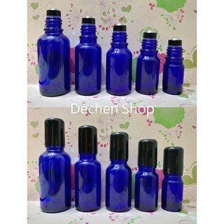 5ml/10ml/15ml/20ml/30ml黑蓋厚玻璃鋼珠滾珠瓶/藍色玻璃精油滾珠瓶/香水滾珠瓶/綠油精.白花油滾珠瓶