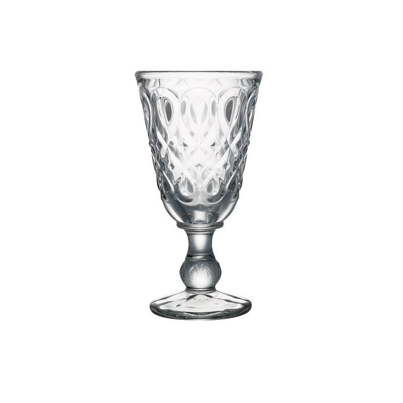 法國 LA ROCHÈRE 里昂裝飾高腳玻璃杯/ 透明/ 230 ml eslite誠品