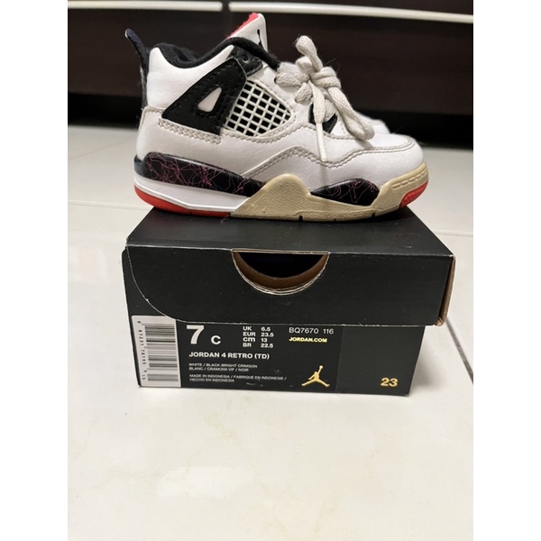 Nike AIR JORDAN 4 (TD) 7C 13cm