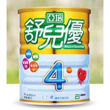 亞培舒兒優4號優質兒童奶粉850g公司貨 現貨(效期2023.01)