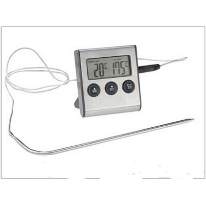 外銷廚房食品溫度計 帶計時器功能探針食品溫度計 燒烤溫度計 煮糖溫度計