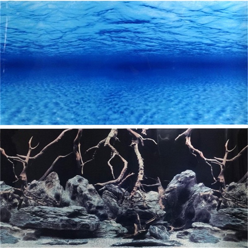 魚缸背景紙畫高清圖3d 立體壁畫水族箱背景圖貼紙壁紙背景畫魚缸貼紙多款多尺寸可選 蝦皮購物