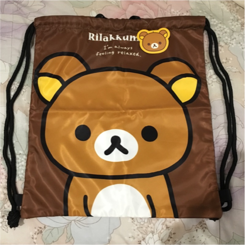 Rilakkuma拉拉熊/懶懶熊😘束口後背包
