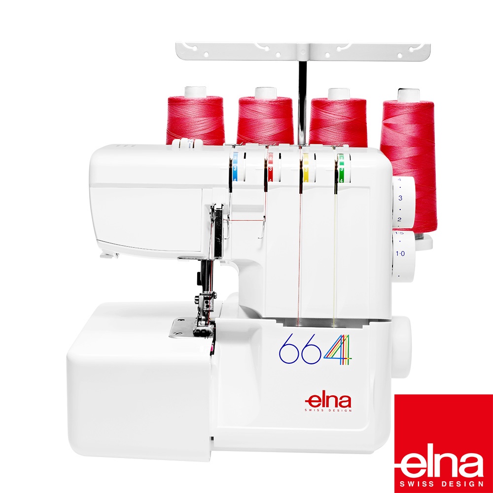 瑞士 elna  664 多功能拷克機 布邊機