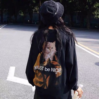 RIPNDIP NERMUS LS TEE 賤貓 中指貓 長袖 僧侶 武士 男女 情侶款 貓僧