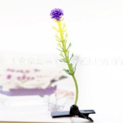 【玫瑰森林】髮夾-紫色小花A(頭上長草) - 矽膠手工皂模具專賣店