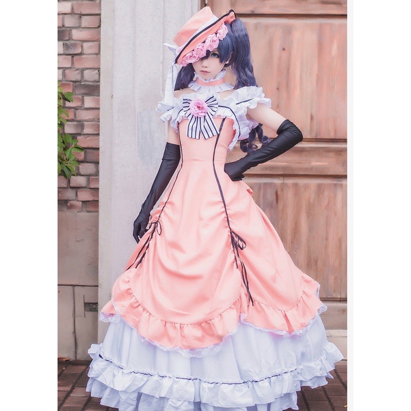 惡魔玥 三町目黑執事謝爾夏爾知更鳥女裝禮服洋裝cos服cosplay服裝假髮 蝦皮購物