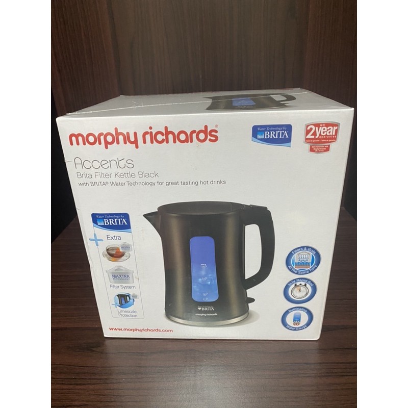 Morphy Richards Brita 快煮濾水壺1.5L 曜石黑43966