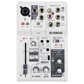 YAMAHA AG03  錄音介面 混音器 全新展品出清 錄音卡 原廠保固一年 超優惠價格!【金聲樂器】