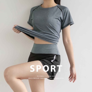 MUMU【TM01151】健身慢跑休閒運動上衣。S-3XL 速乾 彈力 瑜伽上衣 顯瘦跑步 運動套裝 大尺碼 臺灣現貨