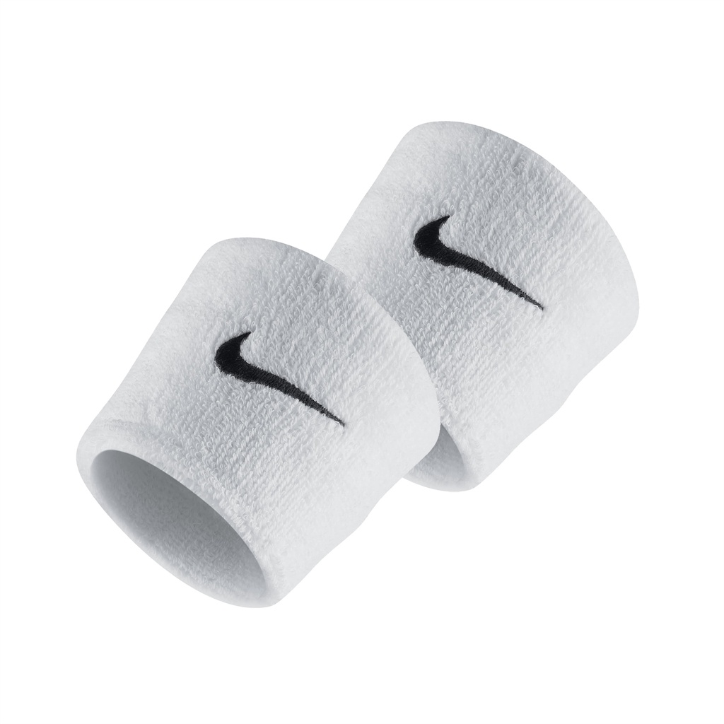 Nike 護腕 Swoosh Wristbands 白 黑 男女款 勾勾 毛巾布【ACS】NNN0410-1OS