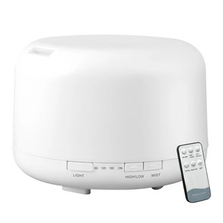 【臺灣現貨】【保險+保固】無印風 香氛水氧機 500ml 附遙控器【LifeShopping】香薰機/加濕器居家香氛