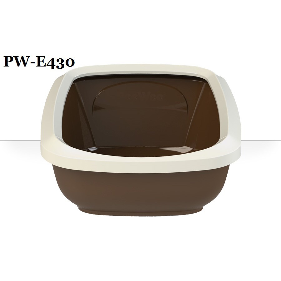 荷蘭 PeeWee 必威 《加大EXTRA》無罩敞口開放式『雙層』貓便盆 貓砂盆 貓沙盆 貓廁 PW-E430