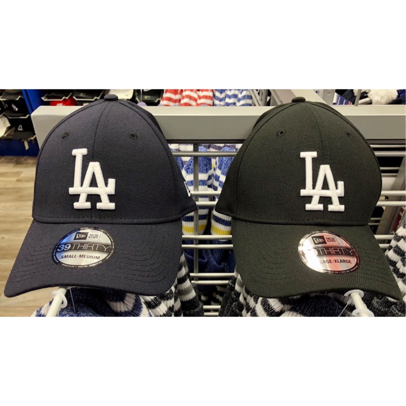 New Era MLB 洛杉磯道奇 配色款 39THIRTY 硬版 全封 鬆緊帶 彎帽 LA