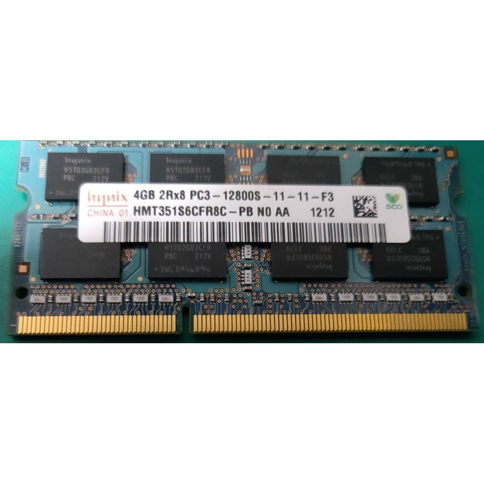 hynix 4GB DDR3 1600 MHz (HMT351S6CFR8C) 筆電RAM