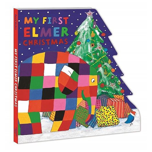 My First Elmer Christmas: Shaped Board Book/David McKee eslite誠品