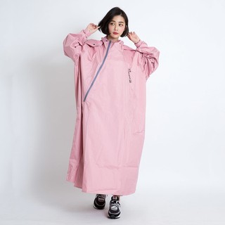 outperform 奧德蒙 去去雨水走 君邁 brightday 雨衣 雙拉鍊 斜開 連身式 一件式 風雨衣 d1 粉