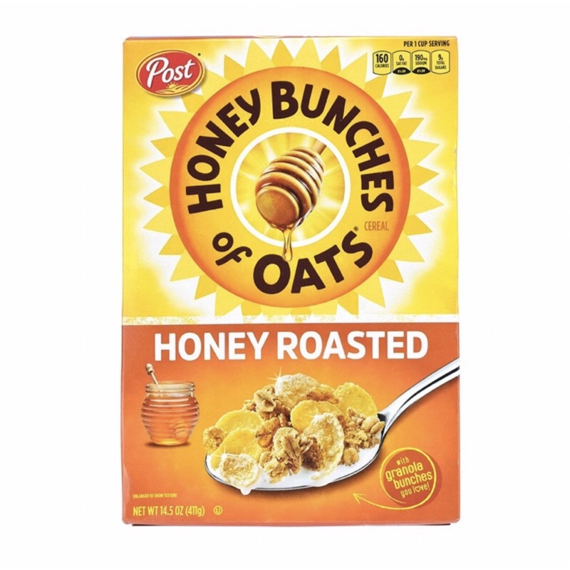 Post蜂蜜燕麥原味/早餐穀片 燕麥 多穀物 早餐 麥片
