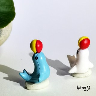 海豚 微景觀 多肉微景觀 Q244 遊戲海豚 馬戲 空氣鳳梨苔蘚多肉仙人掌雜貨裝飾公仔迷你屋迷你盆栽禮物diy
