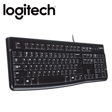 【采采3C】羅技 Logitech K120 USB有線鍵盤 線長150cm 配合超靜音低行程按鍵 降低鍵盤高度