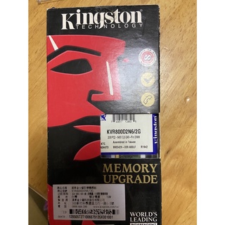 KINGSTON金士頓 DDR2-800 2GB KVR800D2N6/2G (PC)