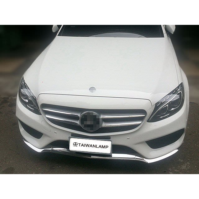 &lt;台灣之光&gt;全新BENZ AMG W205 類白色2線大星水箱罩 原車無大星版本專用 C250 C200 C180