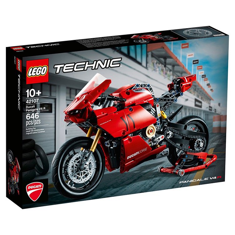 LEGO 42107 樂高積木玩具 科技機械組 杜卡迪 V4R摩托車 A