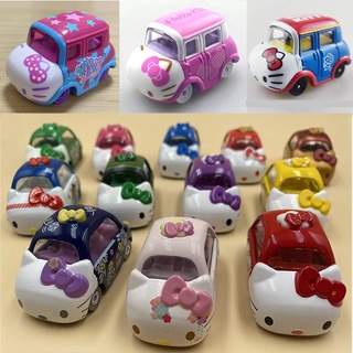 TOMY多美卡 HelloKitty 合金車兒童玩具禮品收藏 Sanrio 凱蒂貓 KT貓限量版小汽車