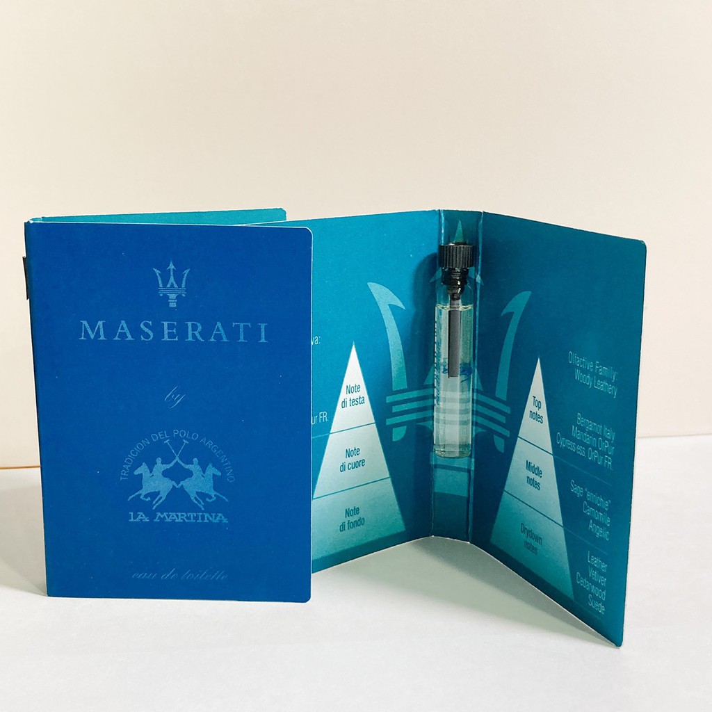 【售完】【原廠公司貨】Maserati 瑪莎拉蒂 海神榮恩男性淡香水 1.5ml 針管 S41