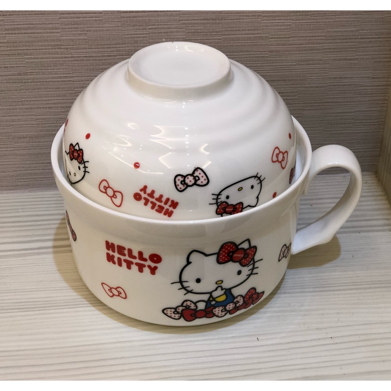 #全新#Hello kitty 泡麵碗+料理碗