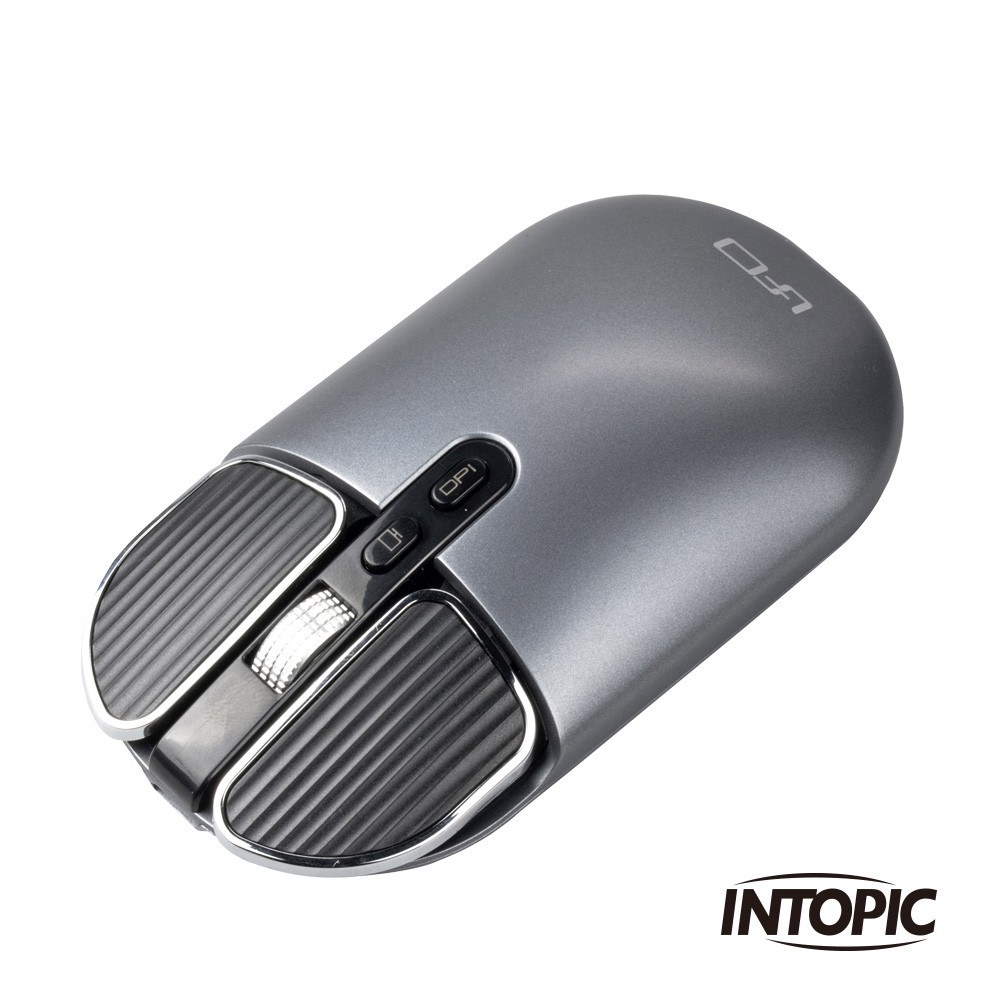 INTOPIC 2.4GHz飛碟無線靜音充電滑鼠(MSWC120) 現貨 廠商直送