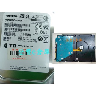 【登豐e倉庫】 F537 Toshiba MD03ACA400V 4TB SATA3 NAS 64M 燒到晶片 資料回復