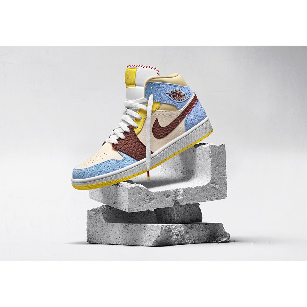 Air Jordan 1 Mid SE Fearless Maison Chateau CU2803-200