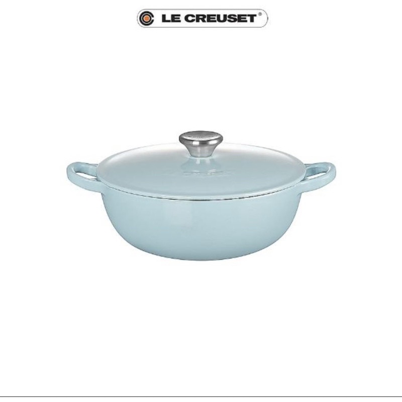 【Le Creuset】琺瑯鑄鐵鍋 Tiffany藍 22cm 原廠保固